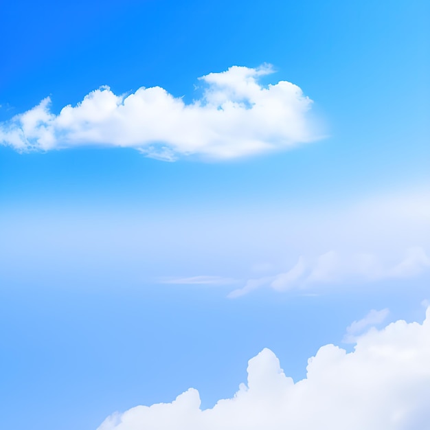 Cielo blu sopra le nuvole Generative Ai