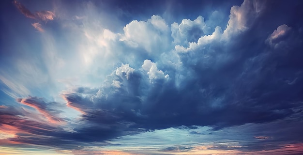 Cielo con bellissime nuvole sullo sfondo del cielo