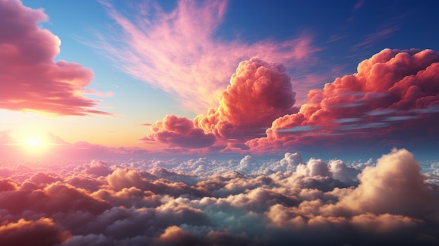 Cielo con nuvole e gocce d'acqua