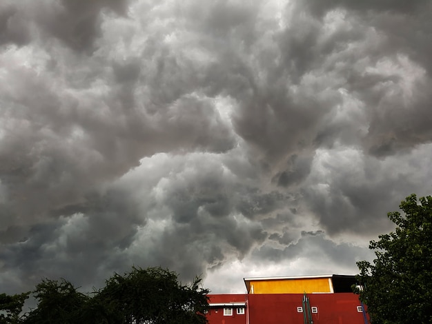 Cielo di nuvole tempestose