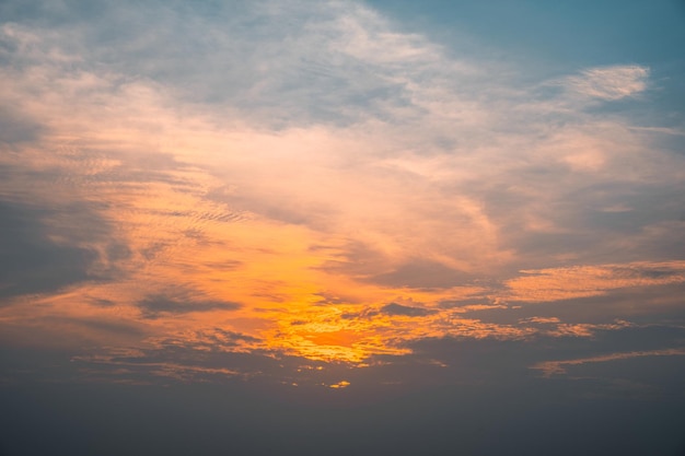 Cielo nuvola cinematografica Cielo naturale bellissimo e cinematografico sfondo texture tramonto
