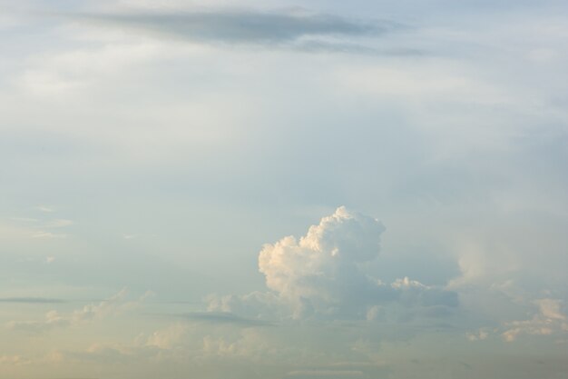 Cielo nuvole in serata.