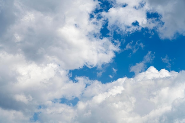 Cielo nuvoloso blu in una giornata limpida