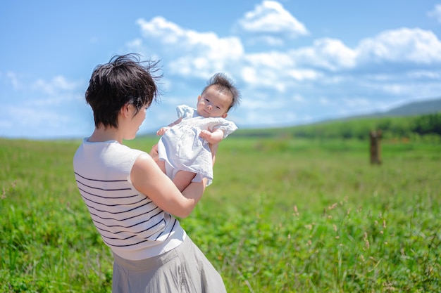 Cielo terra e genitori di Hokkaido