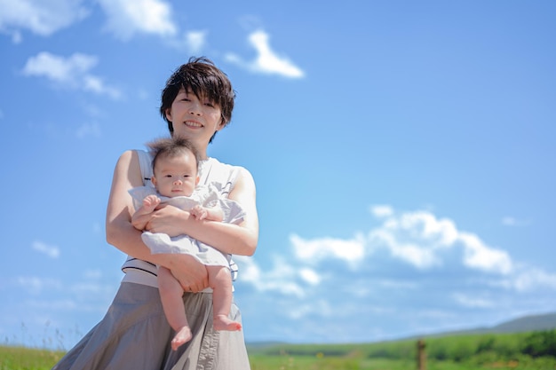 Cielo terra e genitori di Hokkaido