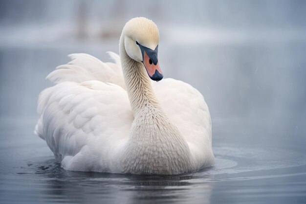 Cigno artico in inverno