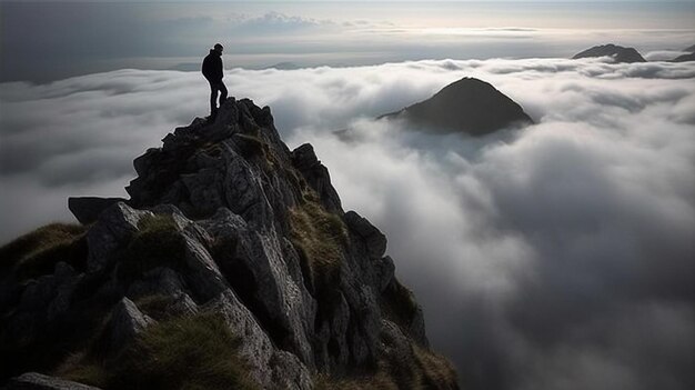 cima della montagna alpinismo viaggio onirico Wanderlust