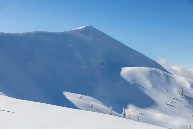 Cima della montagna bianca