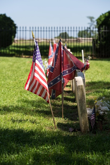 Cimitero confederato all'Appomattox National Park