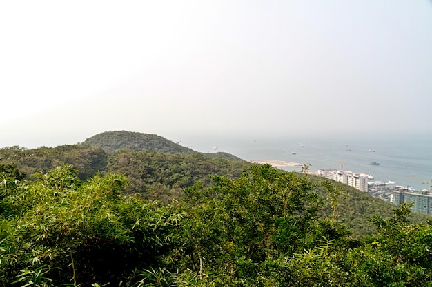 Cina Hainan città dell'isola di Sanya vista aerea