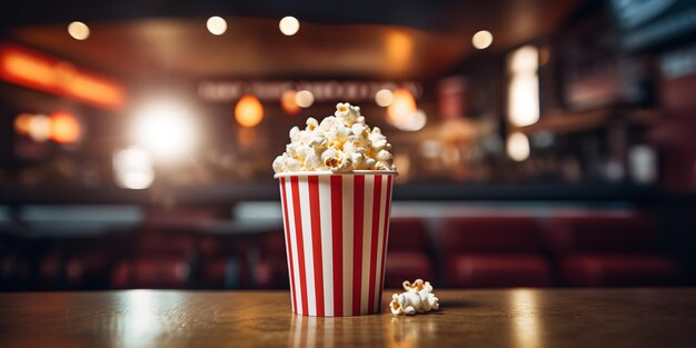 Cinema con popcorn Generative Ai