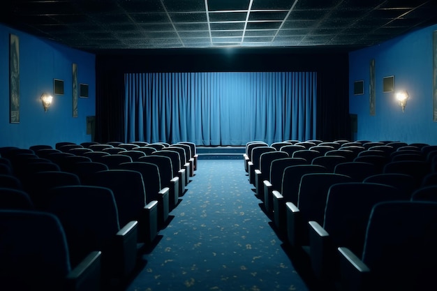 Cinema velluto blu Genera Ai