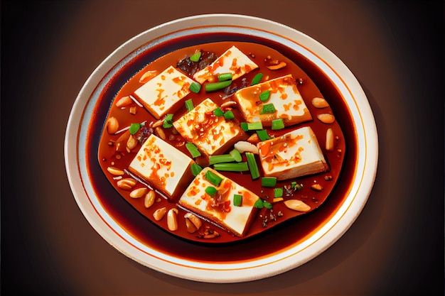 Cinese Ma Po Tofu vegetale immagine Cibo