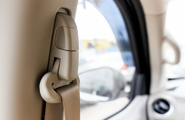 Cintura di sicurezza del primo piano in automobile