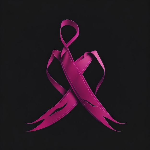Cintura realistica iconica del cancro al seno Cintura rosa di consapevolezza Artificiale artificiale generativo