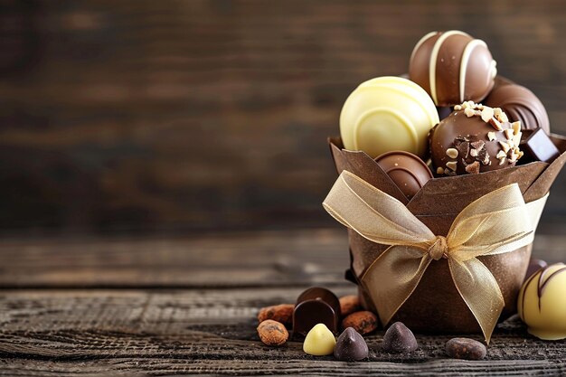 Cioccolati artigianali presentati in imballaggi di lusso