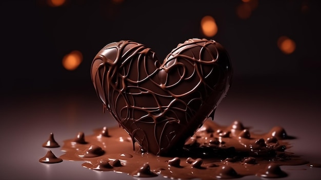 Cioccolato a forma di cuore