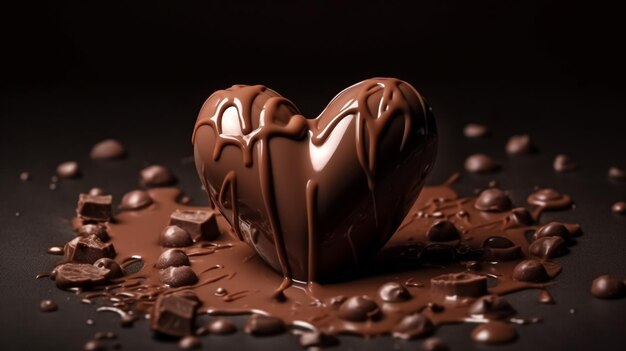 Cioccolato a forma di cuore