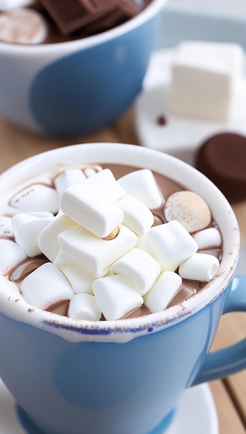 Cioccolato caldo con mini marshmallows