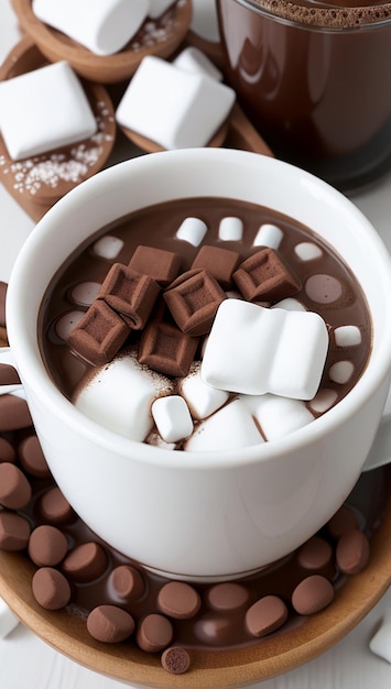 Cioccolato caldo con mini marshmallows