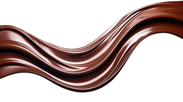 Cioccolato fuso isolato senza cuciture su sfondo bianco