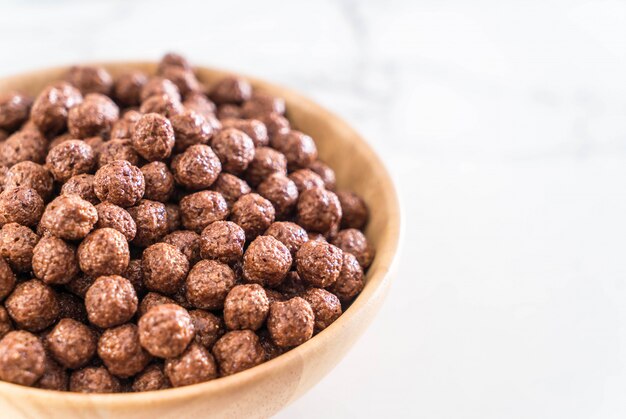 ciotola di cereali al cioccolato