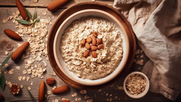 Ciotola di porridge d'avena