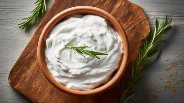 ciotola di yogurt greco fresco