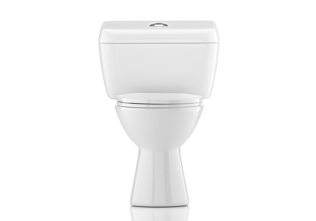 Ciotole da bagno su sfondo bianco