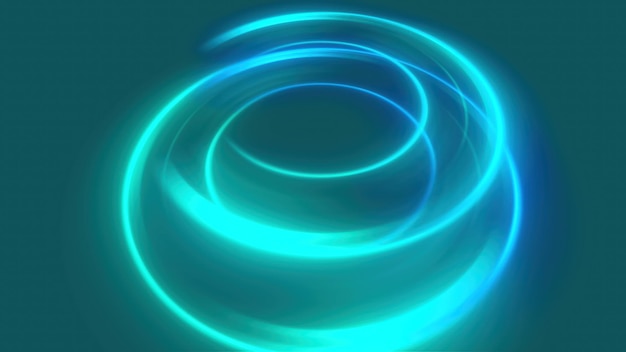 Circoli luminosi e vorticosi generati dal computer