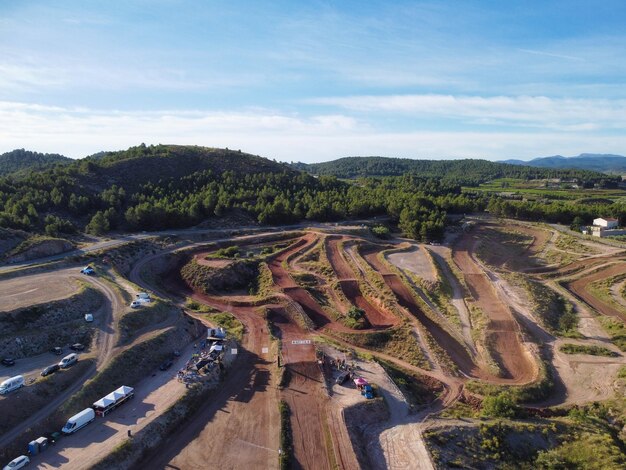 circuito e gara di motocross