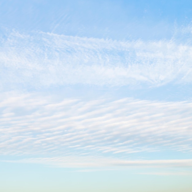 Cirri bianchi nel cielo blu del pomeriggio