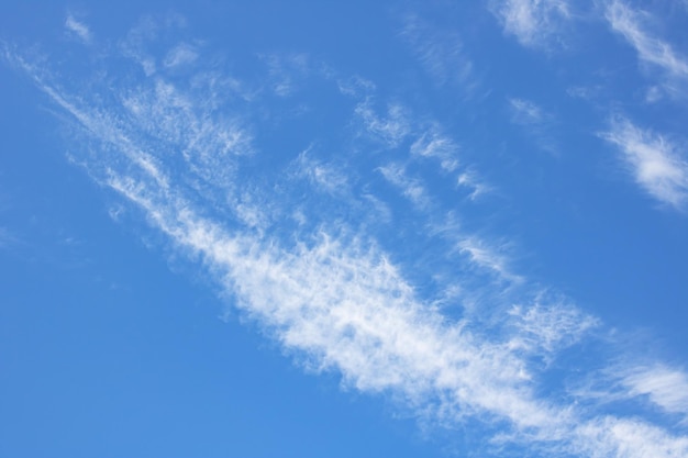 Cirri bianchi nel cielo blu