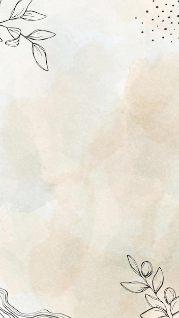 Citazione Acquerello Sketch di sfondo Doodle Floral Instagram Story 1