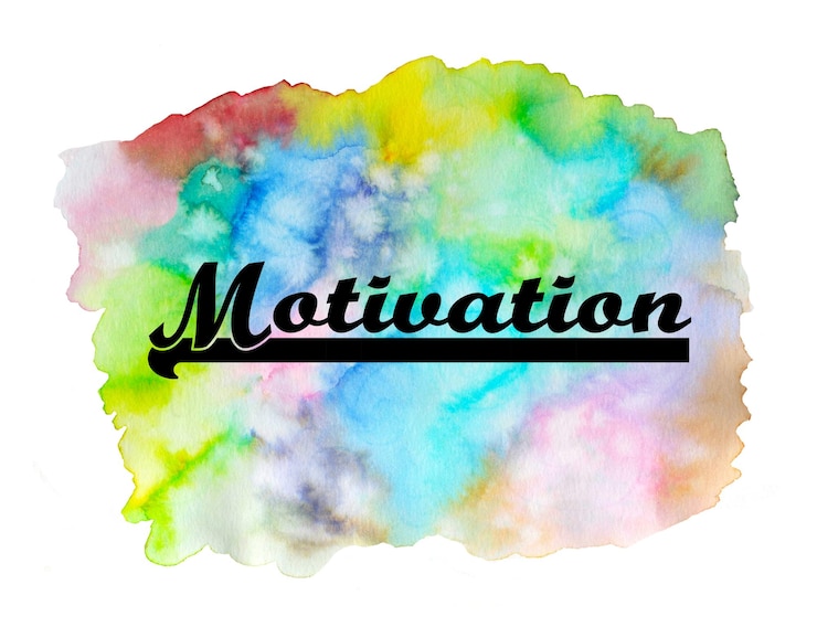 Foto citazione motivazionale sulla trama dell'acquerello