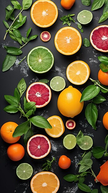 Citrus essenziali ricchi di vitamina C per il frutto della stagione fredda Winter Wellness