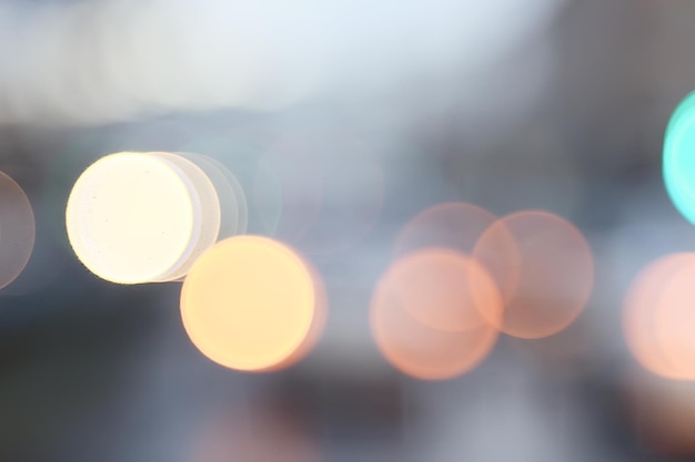 città astratta sfocata/bokeh auto luci sfondo nella città di notte, ingorghi, autostrada, vita notturna