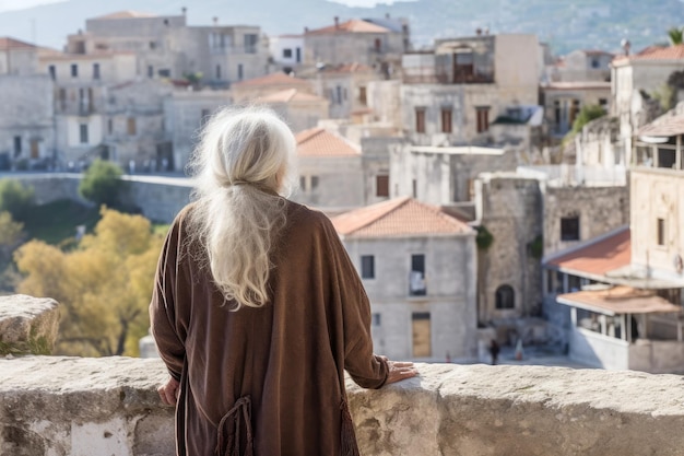 Città del greco antico della donna anziana Genera Ai