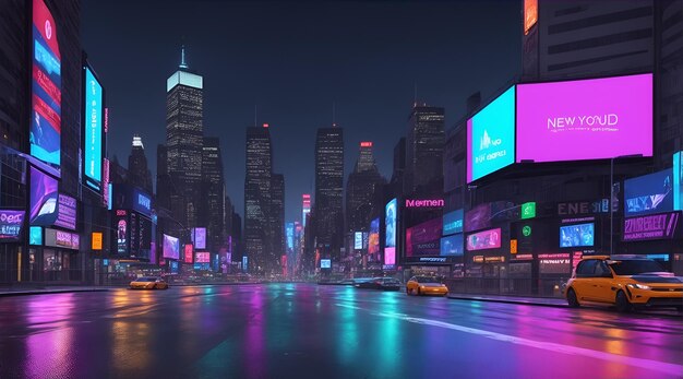 Città del neon del futuro