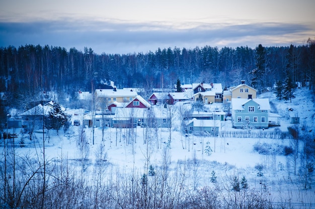 Città del nord invernale