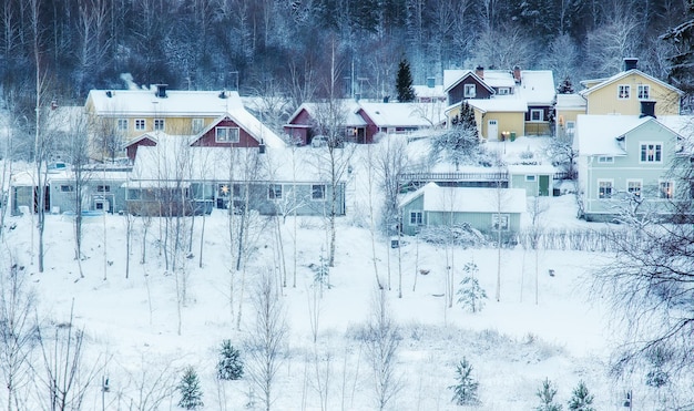 Città del nord invernale