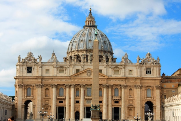 Città del Vaticano Roma Italia Bella immagine vibrante Panorama della Basilica di San Pietro