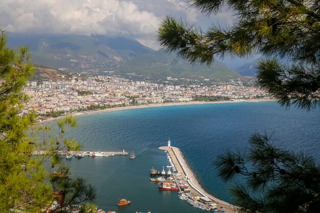 Città di Alanya ad Antalya in Turchia