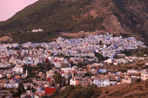 Città di Chefchaouen in Marocco