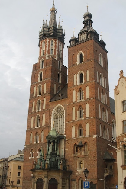 Città di Cracovia Polonia Basilica di Santa Maria