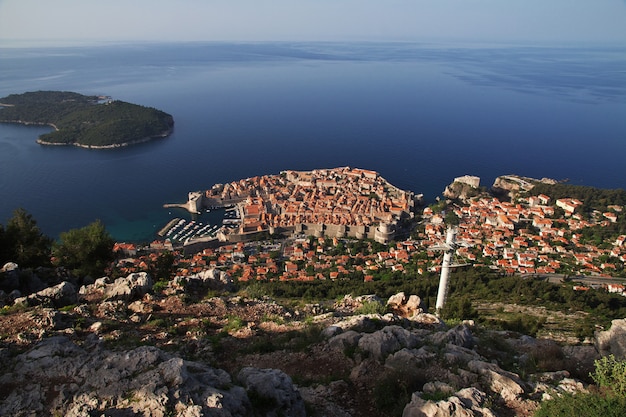 Città di Dubrovnik sul mare Adriatico, Croazia