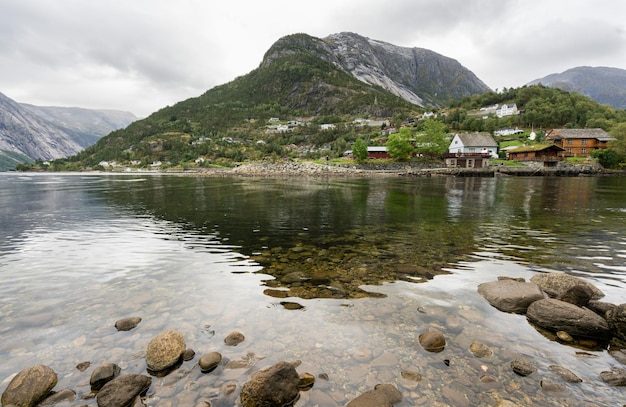 Città di Eidfjord in Norvegia