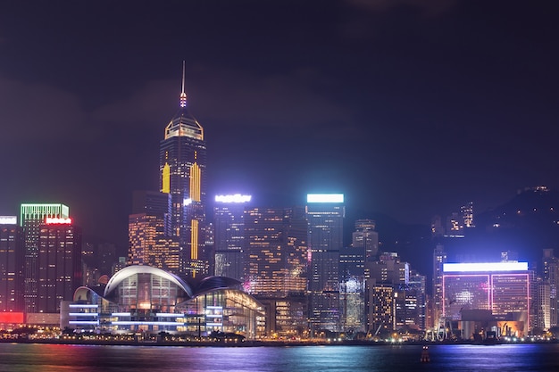 Città di Hong Kong, vista da Victoria Harbour