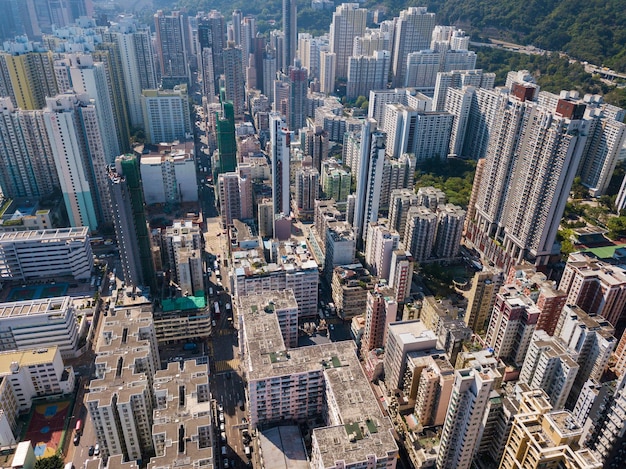 Città di Kowloon, Hong Kong 25 maggio 2018:- città di Hong Kong