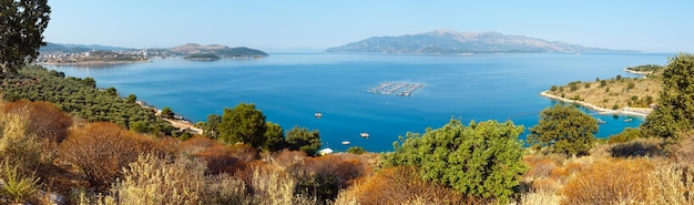 Città di Ksamil sulla riva Albania